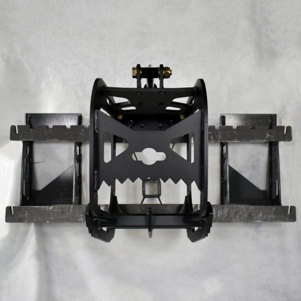 Grapple on Skid Steer Fork Frame