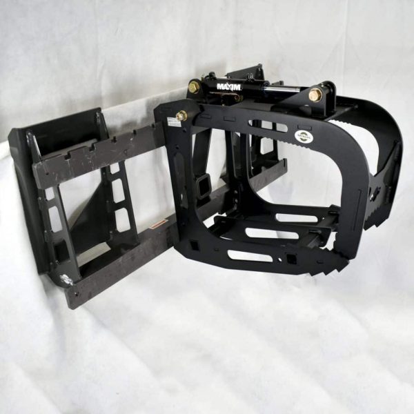 Grapple on Skid Steer Fork Frame