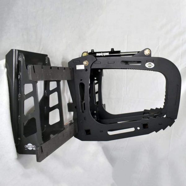 Grapple on Skid Steer Fork Frame