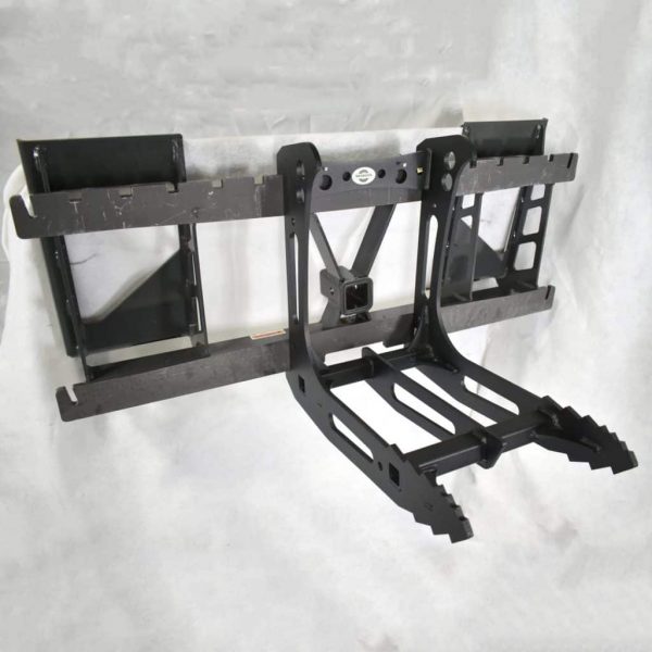 Rake on Skid Steer Fork Frame