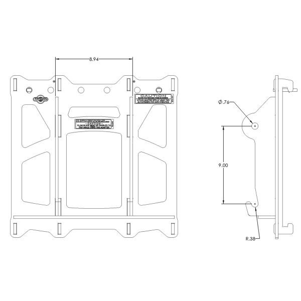 Artillian Compact Hitch Adapter for JD Quik-Tatch Hitch/54 Blade