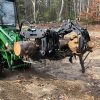 3000 Lb. John Deere Quick Attach Frame with 2 Iron Fist Sectional Grapples and 1 Rake