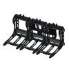 3000 Lb. Mini Skid Steer Quick Attach Frame with 3 Iron Fist Sectional Rakes