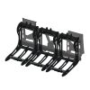 3000 Lb. Skid Steer Quick Attach Frame with 3 Iron Fist Sectional Rakes