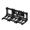 3000 Lb. Mini Skid Steer Quick Attach Frame with 3 Original Sectional Rakes