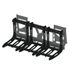 3000 Lb. Skid Steer Quick Attach Frame with 3 Sectional Rakes
