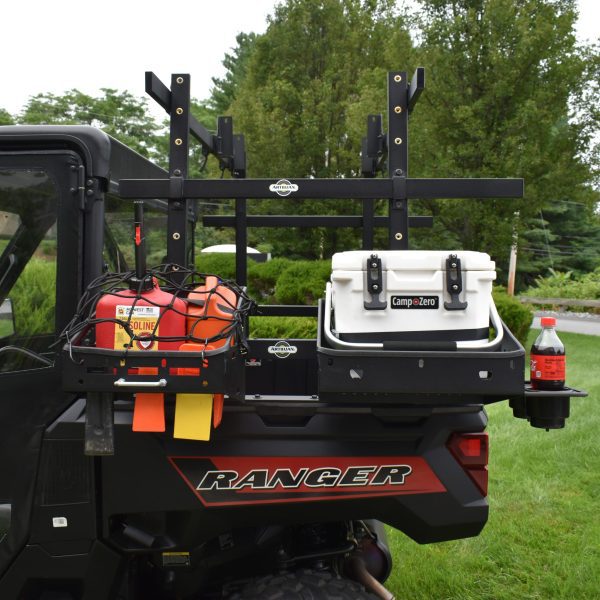 Polaris | Gravely UTV Bed-Mount Rack System with Fuel Can and Beverage Cooler Holders