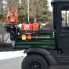 Kubota | Kawasaki UTV Bed-Mount Tool Rack System with Chainsaw and Fuel Can Holders