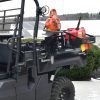 Kubota | Kawasaki UTV Bed-Mount Tool Rack System with Chainsaw and Fuel Can Holders