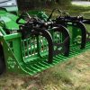 54” John Deere Quick Attach Rock Bucket with 2 Rock Bucket Grapples