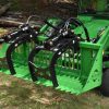 54” John Deere Quick Attach Rock Bucket with 2 Rock Bucket Grapples