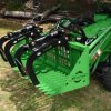 54” John Deere Quick Attach Rock Bucket with 2 Rock Bucket Grapples