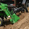 54” John Deere Quick Attach Rock Bucket with 2 Rock Bucket Grapples